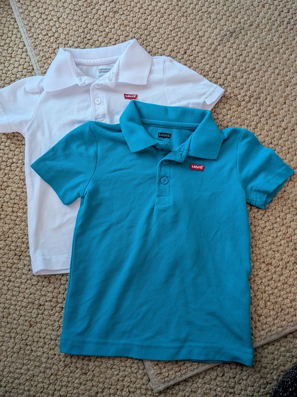 Levi's Kids Polo Set in Turquoise and White